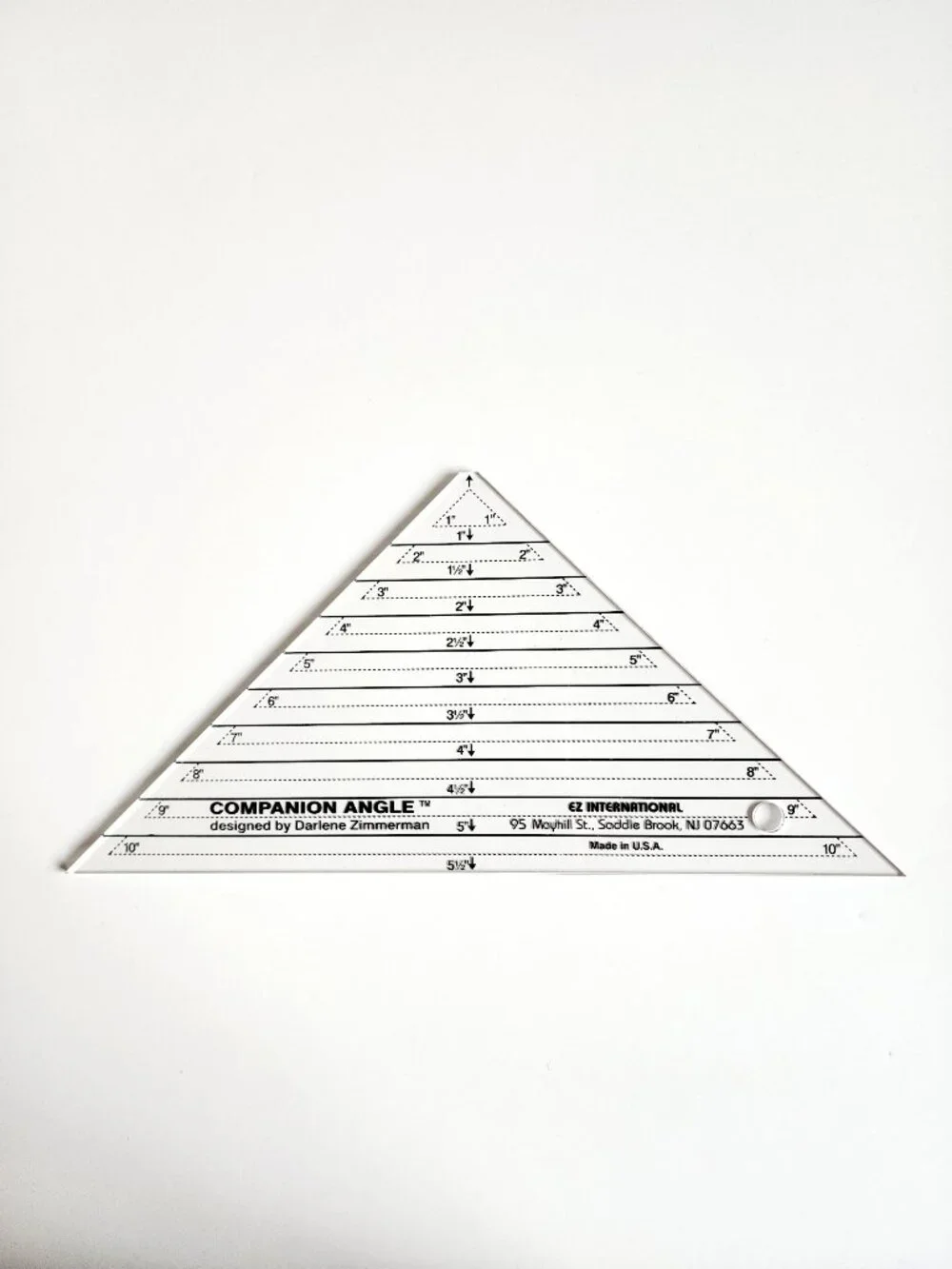 EZ Quilting Companion Angle Ruler by Darlene Zimmerman